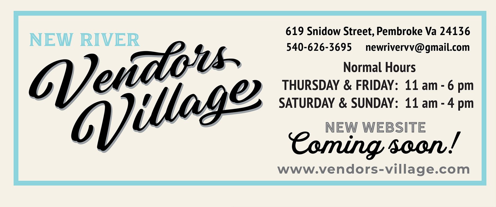 A Custom Vendors-Village Coming Soon Site Image