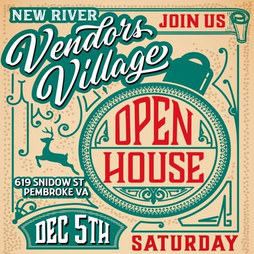 Event foro Dec 5th Open house at Vendors Village